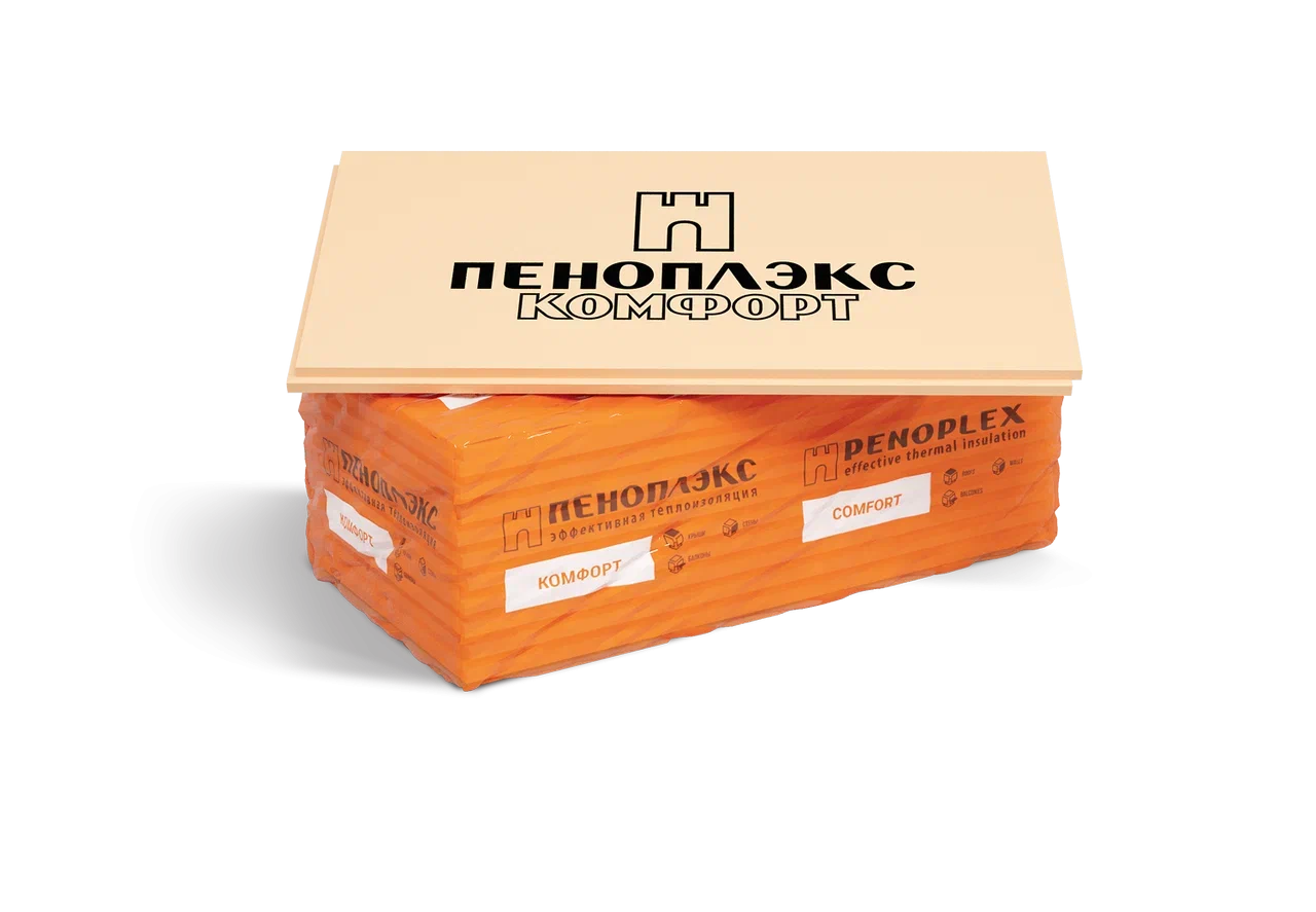 თბოსაიზოლაციო ფილა 50x585x1185 მმ (4,85 მ2) PENOPLEX COMFORT — ქაფპოლისტიროლი (XPS)